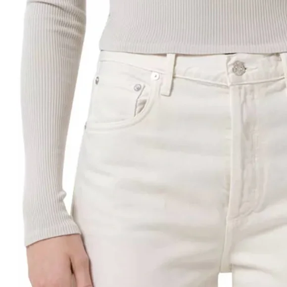 NWT Agolde Ren High Rise Wide LegSize 31Brown Rice 🍚😍